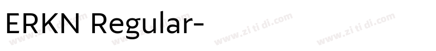 ERKN Regular字体转换